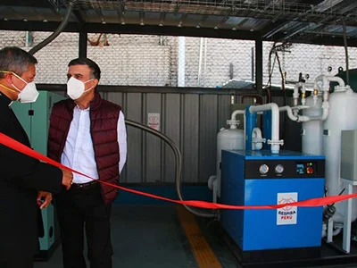 Geradores de oxigênio medicinal para comunidades de alta altitude no Peru