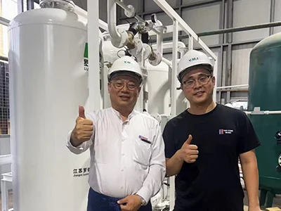 Sistema de oxigênio industrial para uma usina de fundição de metais em Mianmar