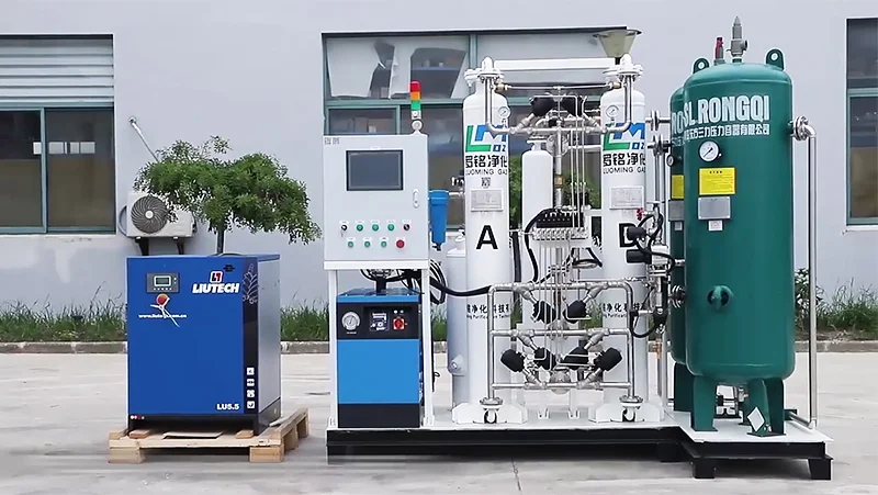 Sistema de geração de oxigênio medicinal (até 95% de pureza)